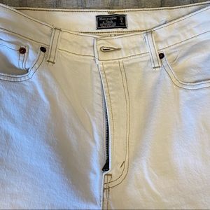White size 8 Abercrombie jeans hardly worn
